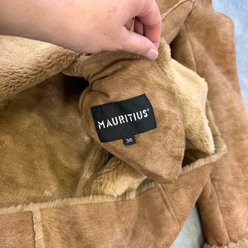 Vintage faux shearling coat