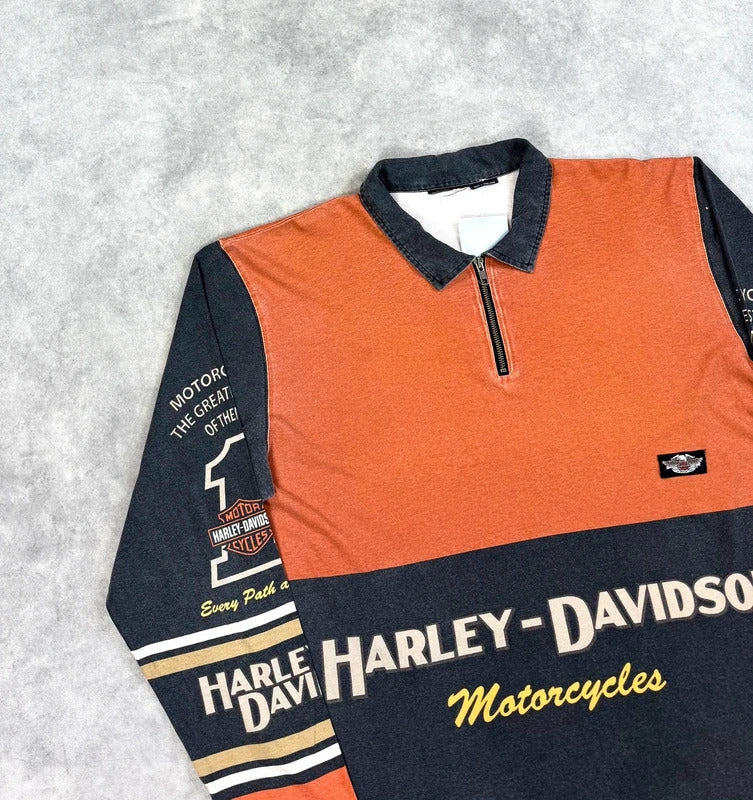 Vintage Harley Davidson print top