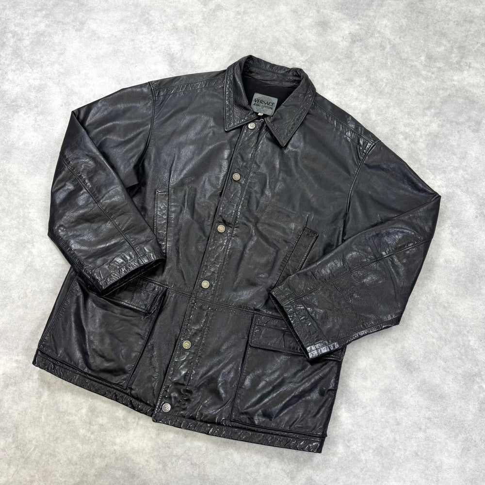 Versace leather jacket
