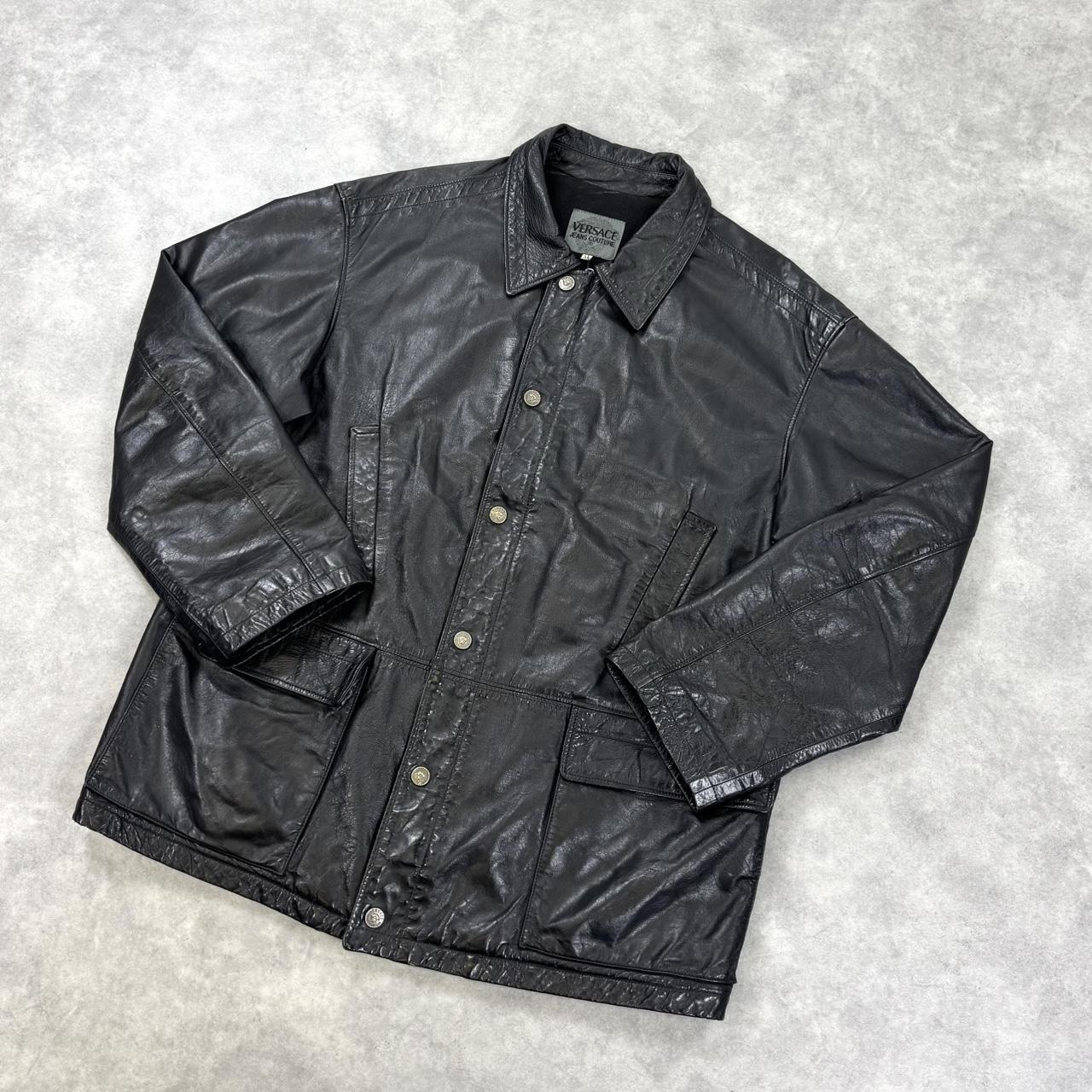 Versace leather jacket