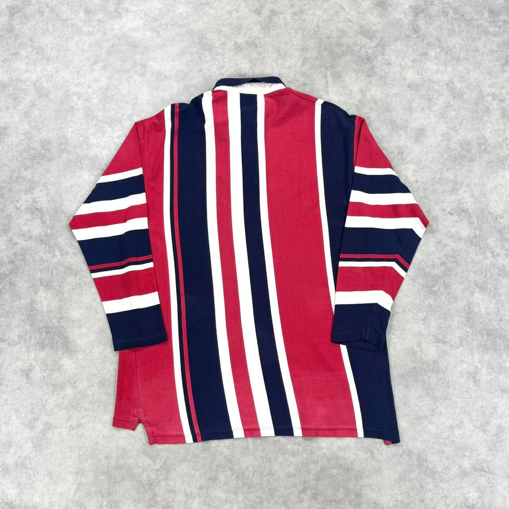 Vintage Lacoste striped polo shirt