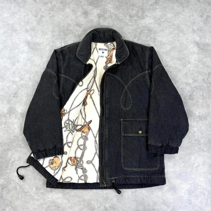 Vintage Moschino denim coat 90s