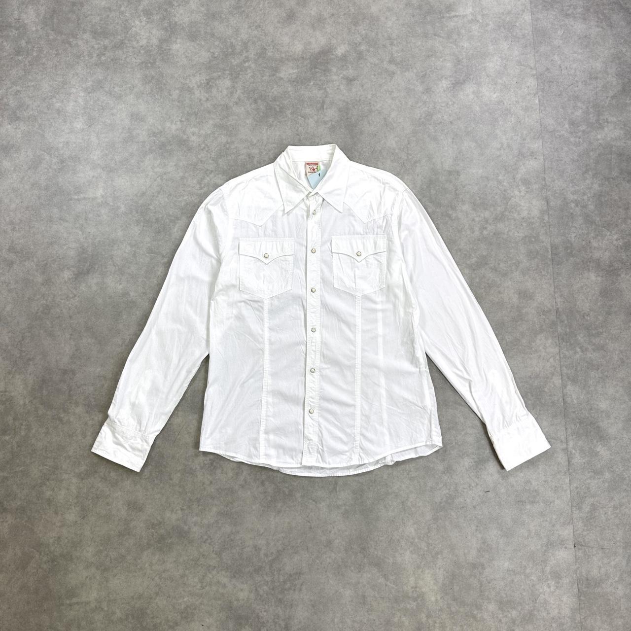 True Religion White Button Up Shirt