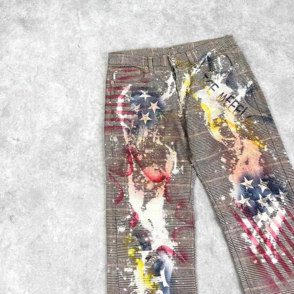 Iceberg print trousers