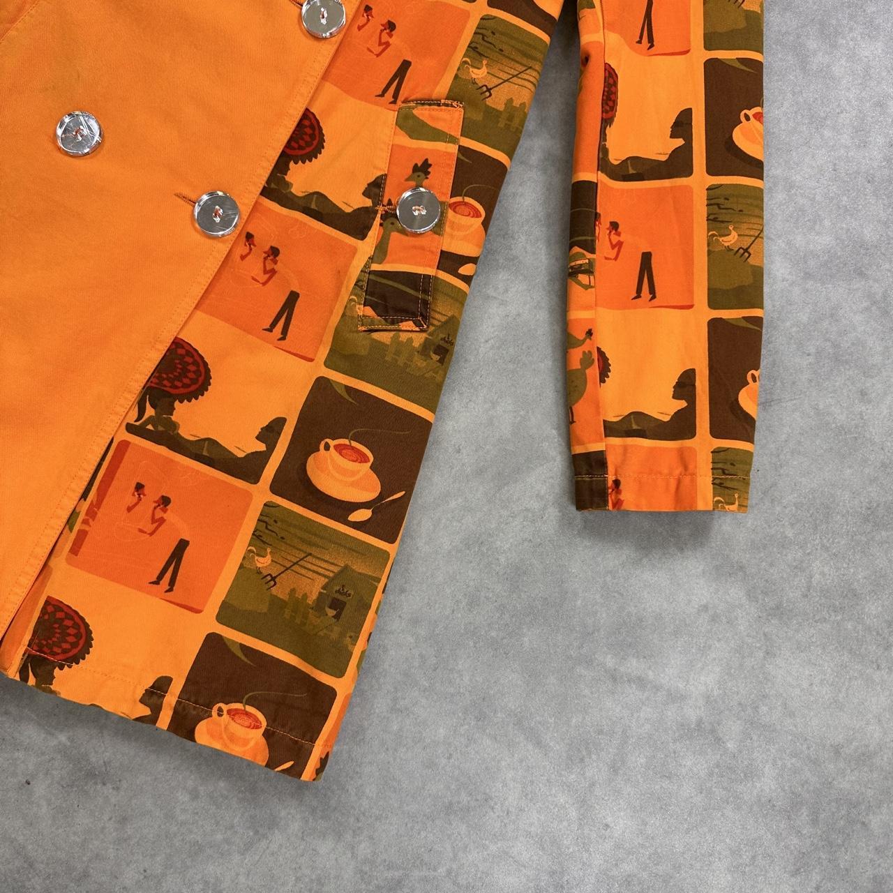 Custo Barcelona orange trench coat