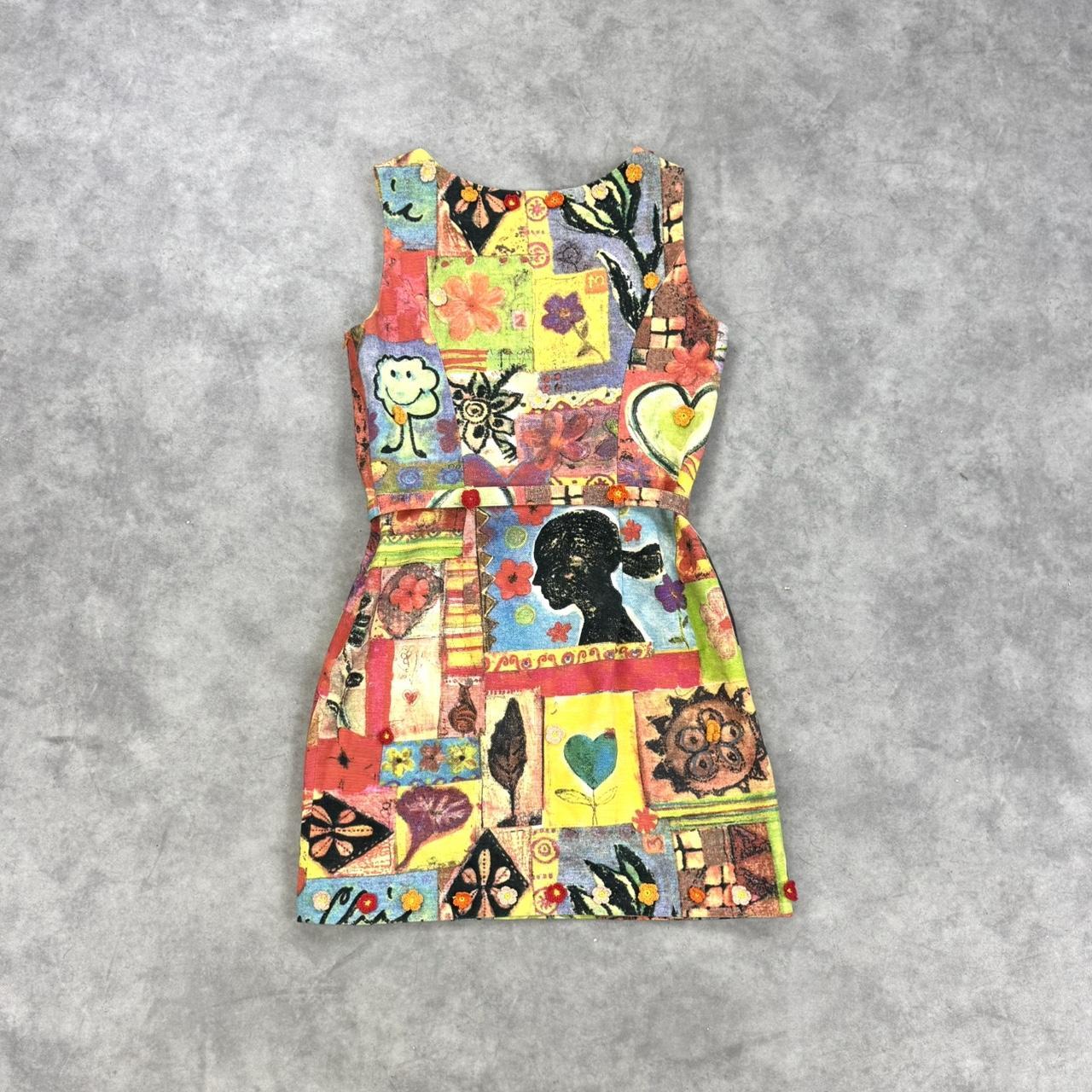 Vintage Moschino floral print dress