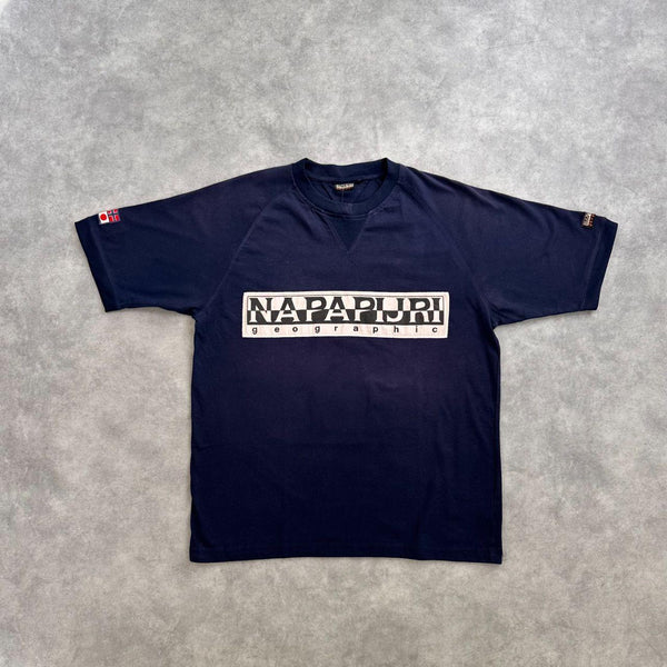 VTG Napapijri Spell out Logo T-shirt