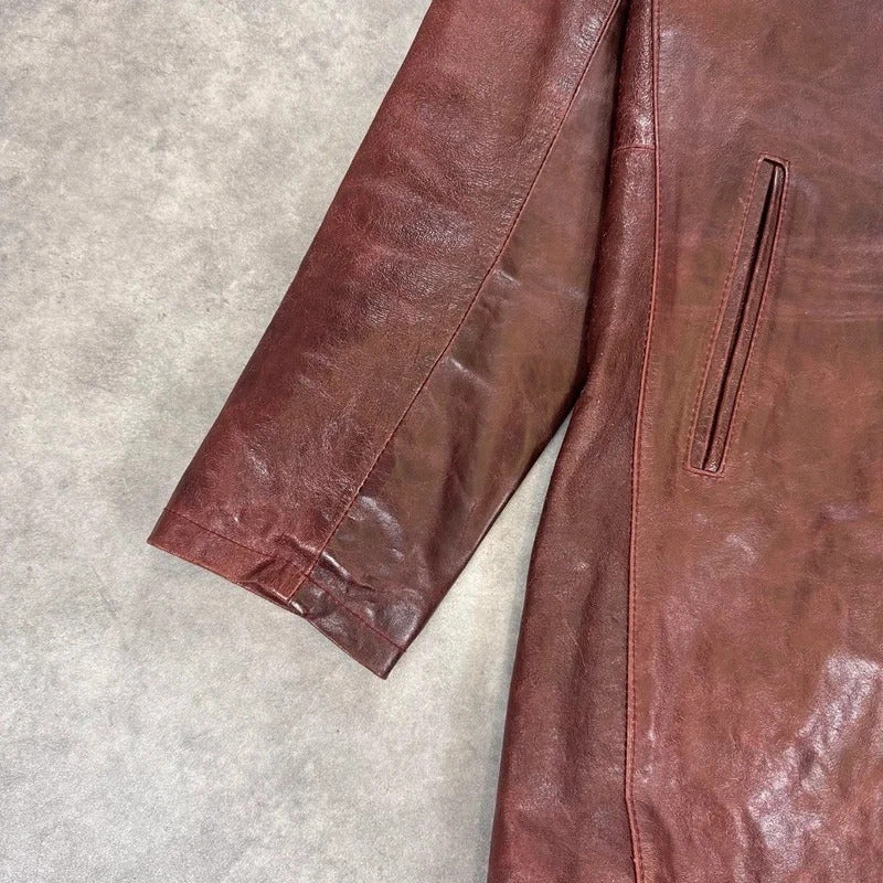 Vintage 2000s leather coat