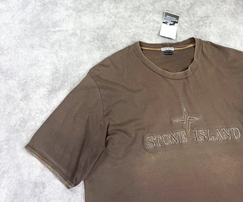 Vintage Stone Island spell out t-shirt