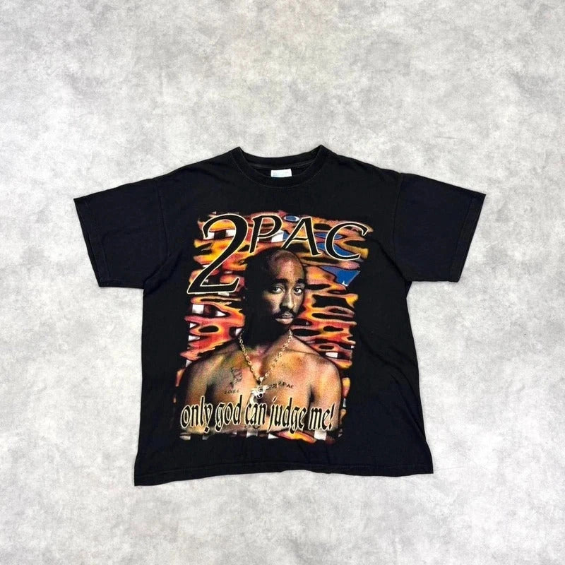 Vintage 2pac Tupac print t-shirt
