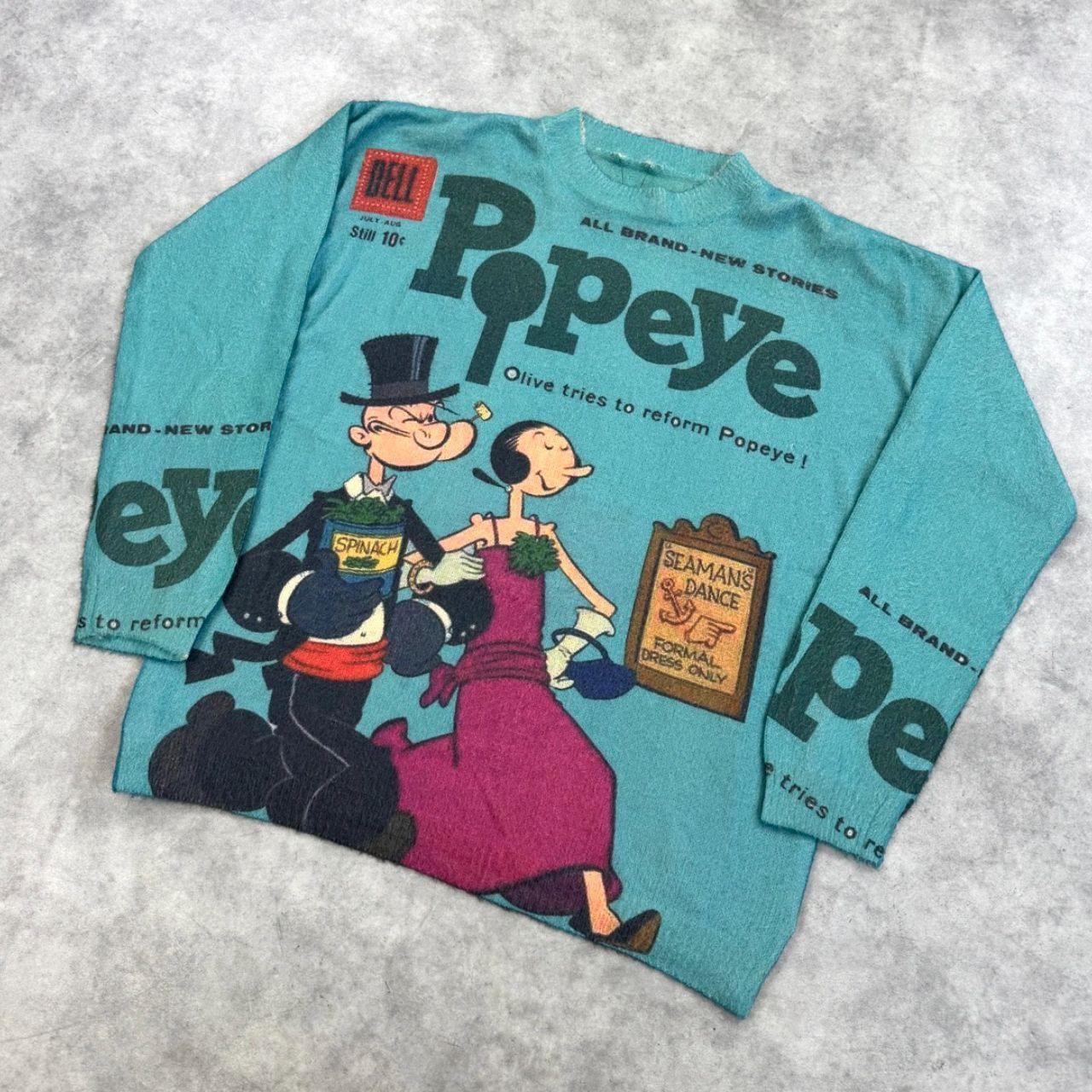 Popeye Character Knit Jumper