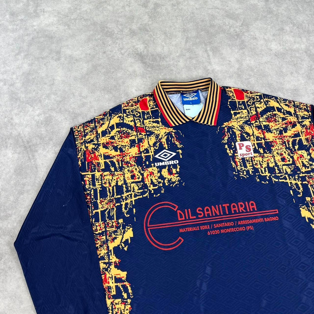 Vintage Umbro print football shirt