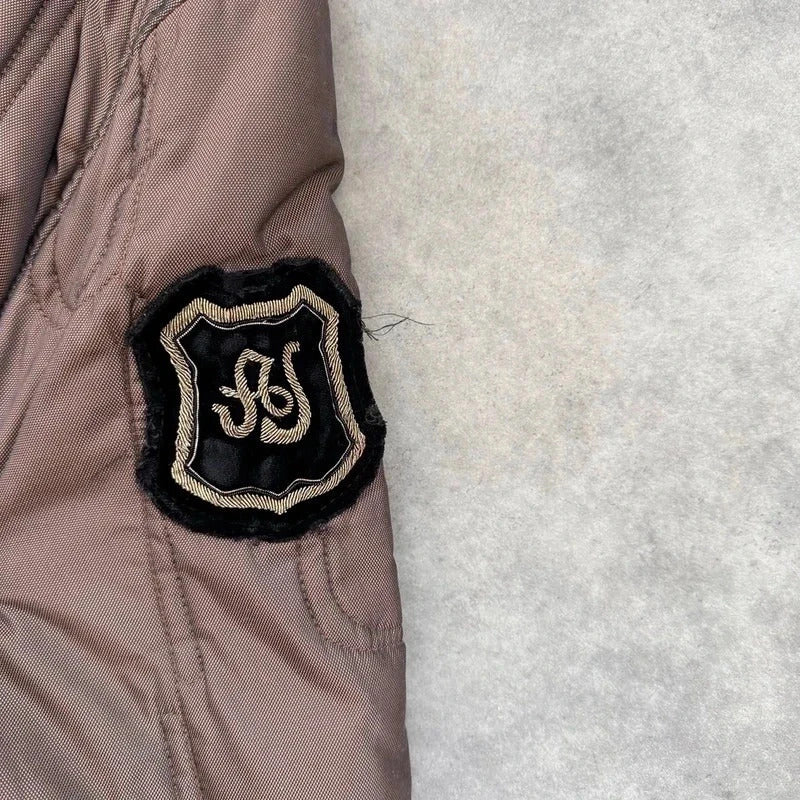 Armani Jeans quilted bomber jacket