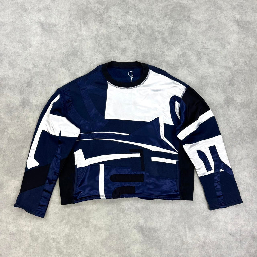 James Long patchwork jumper