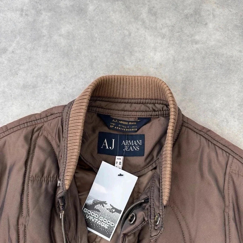 Armani Jeans quilted bomber jacket