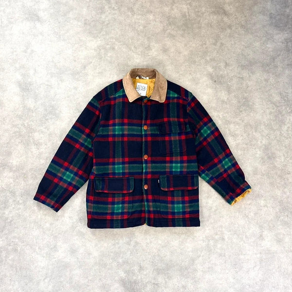Vintage Levi’s check plaid utility jacket