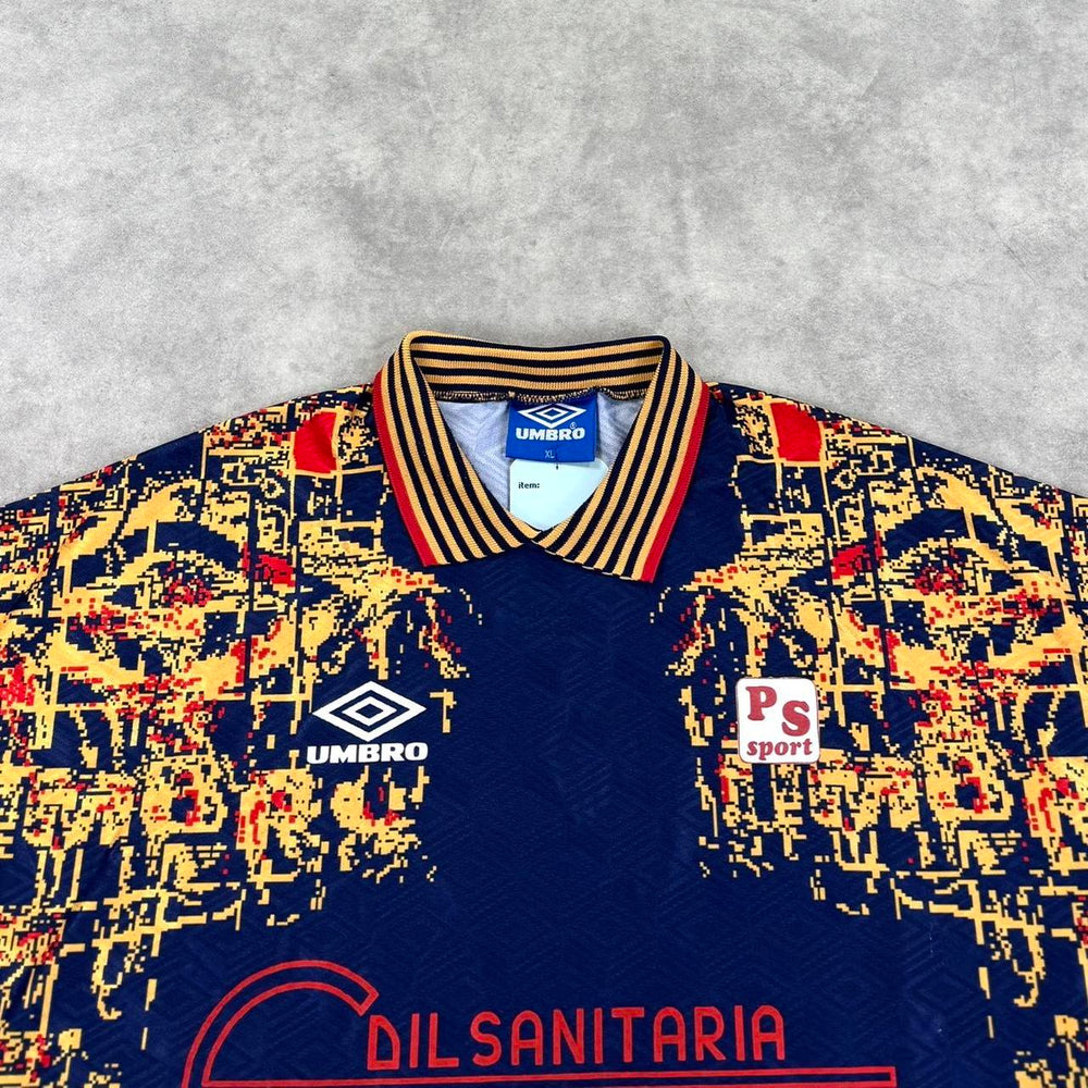 Vintage Umbro print football shirt