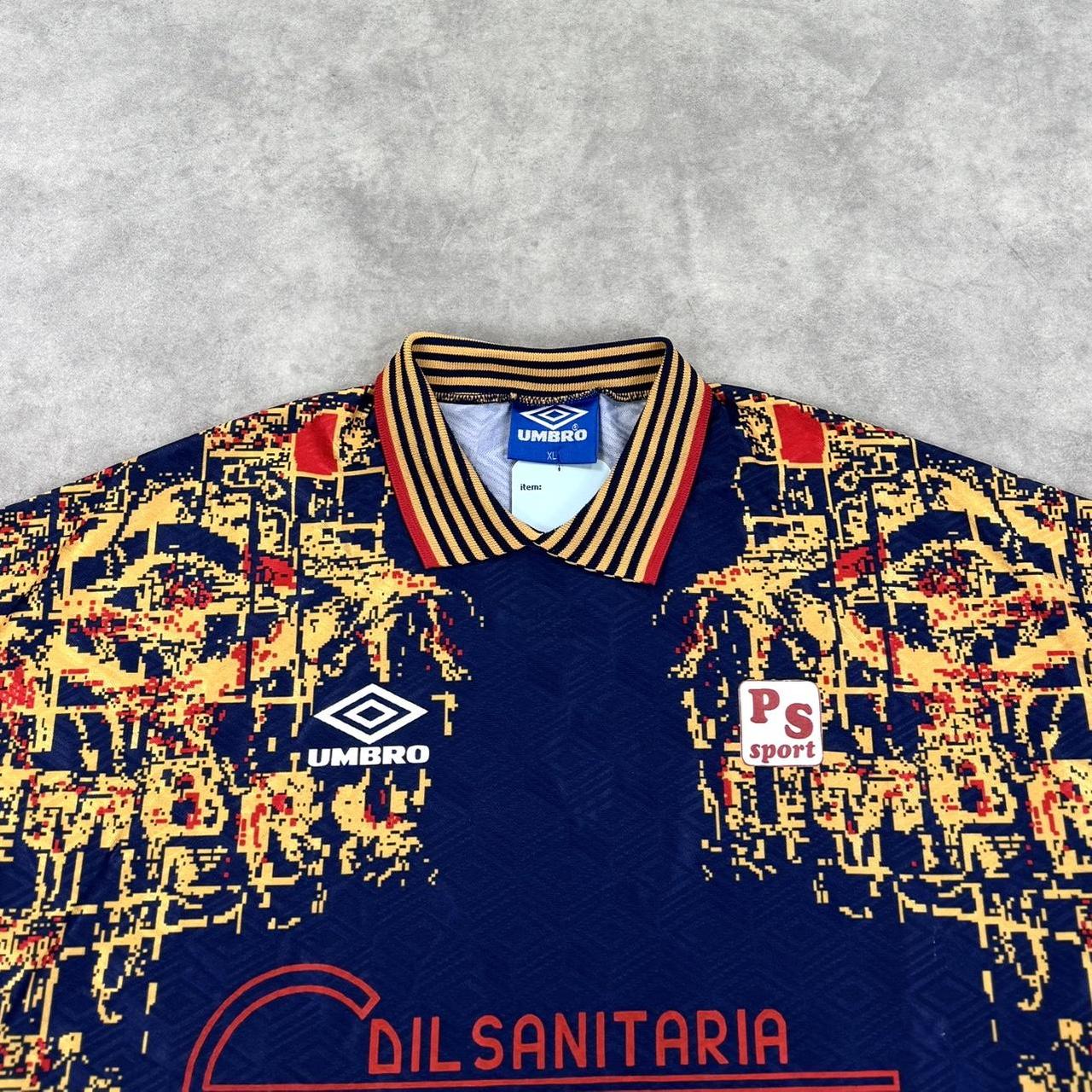 Vintage Umbro print football shirt
