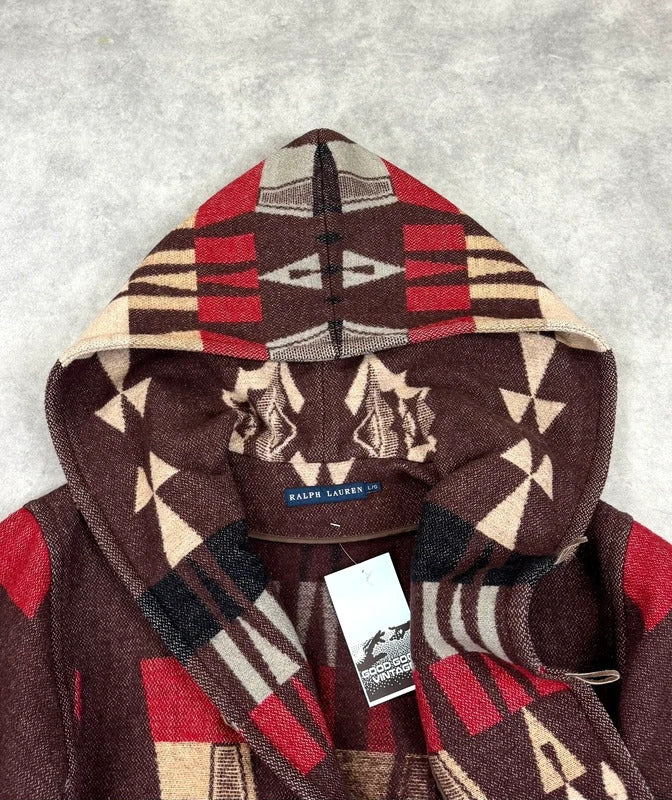 Vintage Ralph Lauren Aztec wool coat