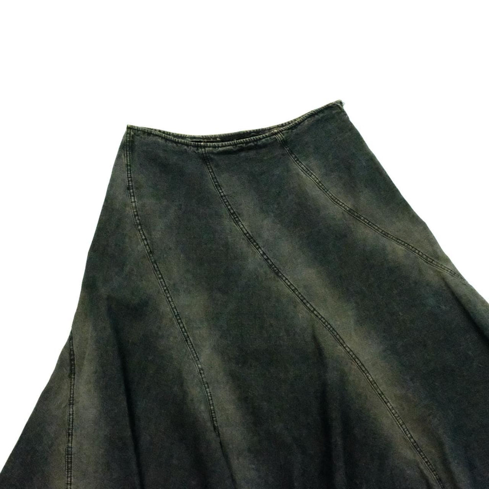 Trussardi Skirt / 90s long denim skirt