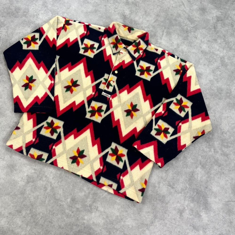 Vintage print fleece