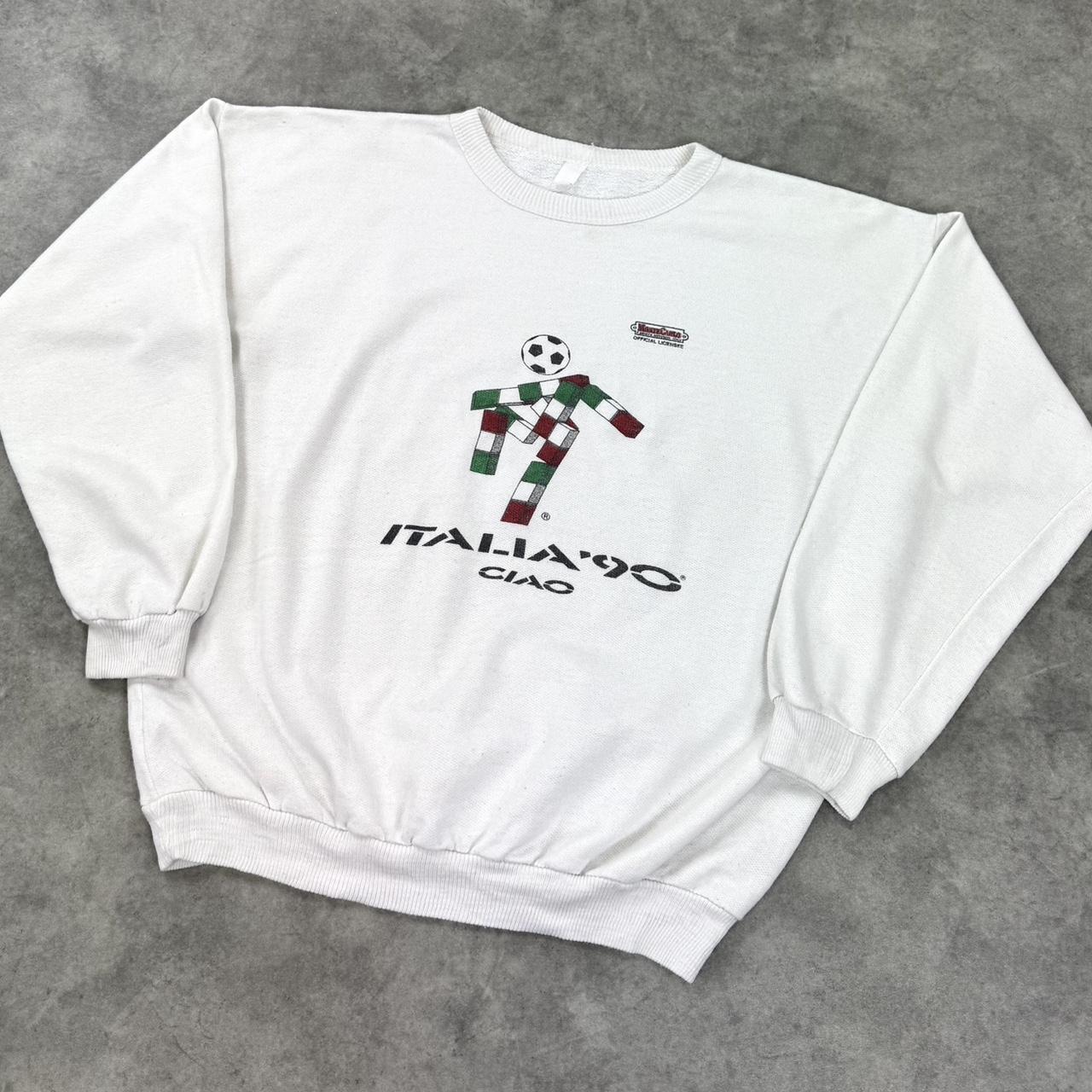 Italy 1990 World Cup white sweatshirt