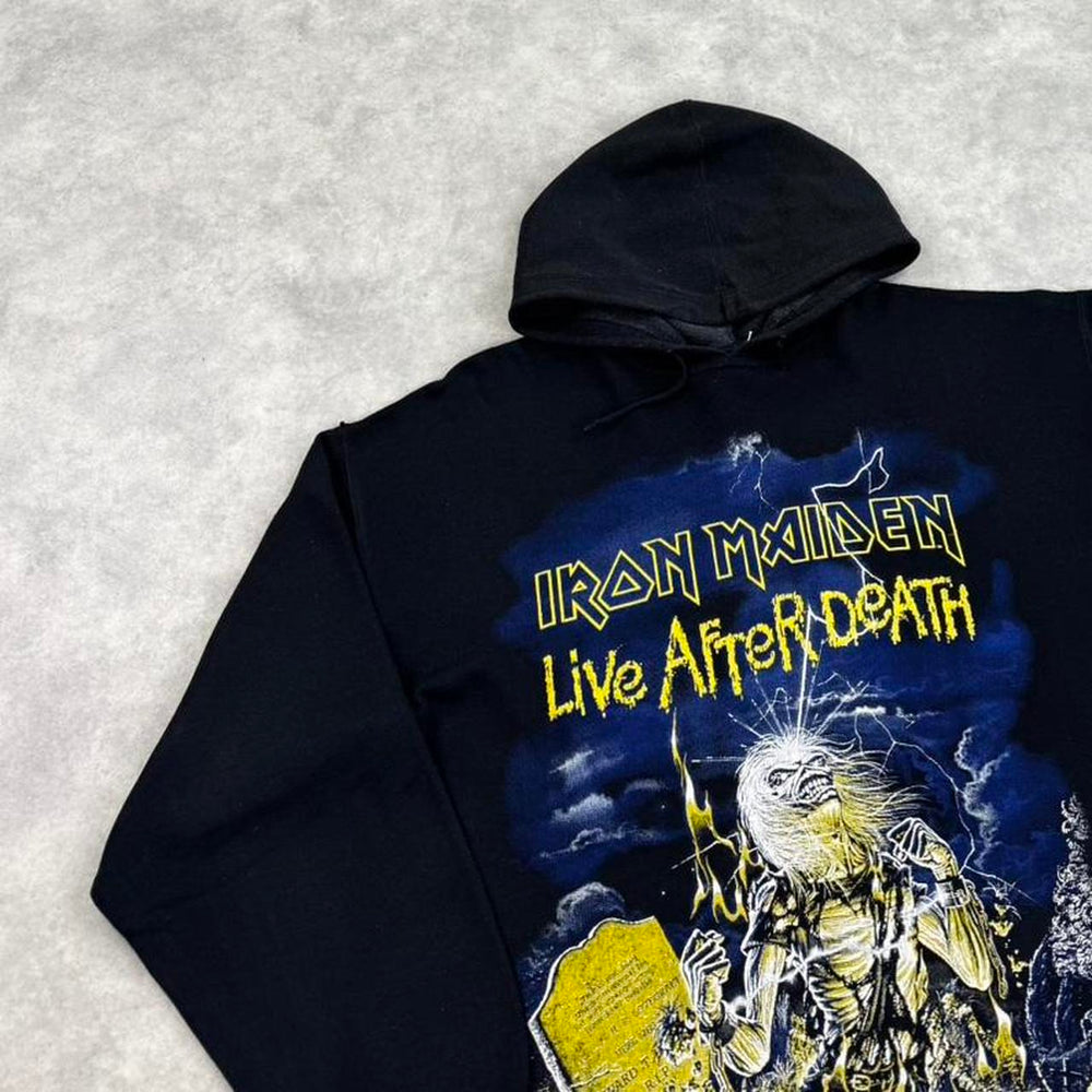 Vintage Iron Maiden print hoodie