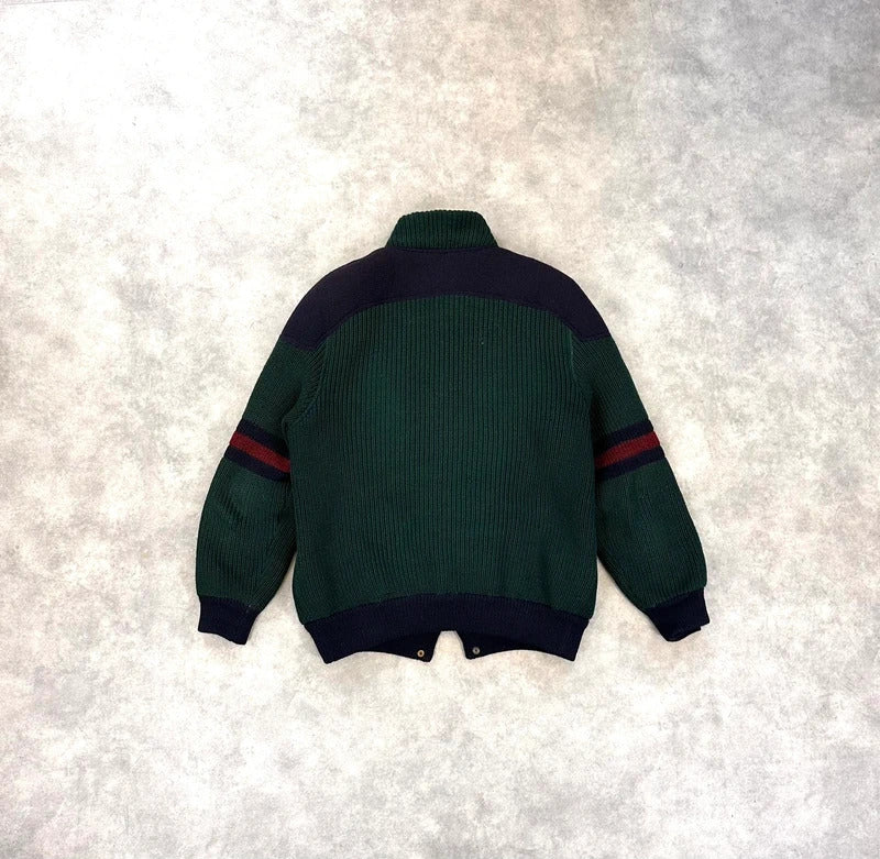 Vintage Les Copains knit bomber Jacket