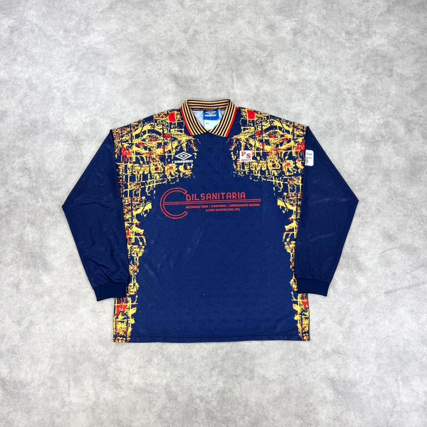 Vintage Umbro print football shirt