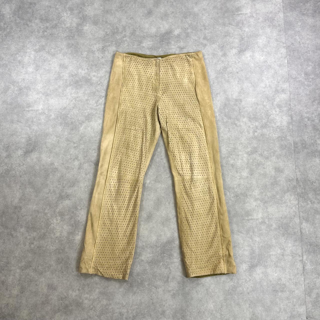 Pancaldi & B tan suede trousers
