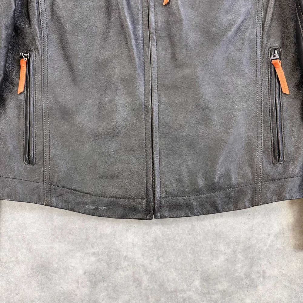 Leather Vera Pelle Bomber Jacket