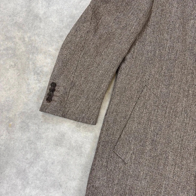 Lanvin herringbone tweed coat
