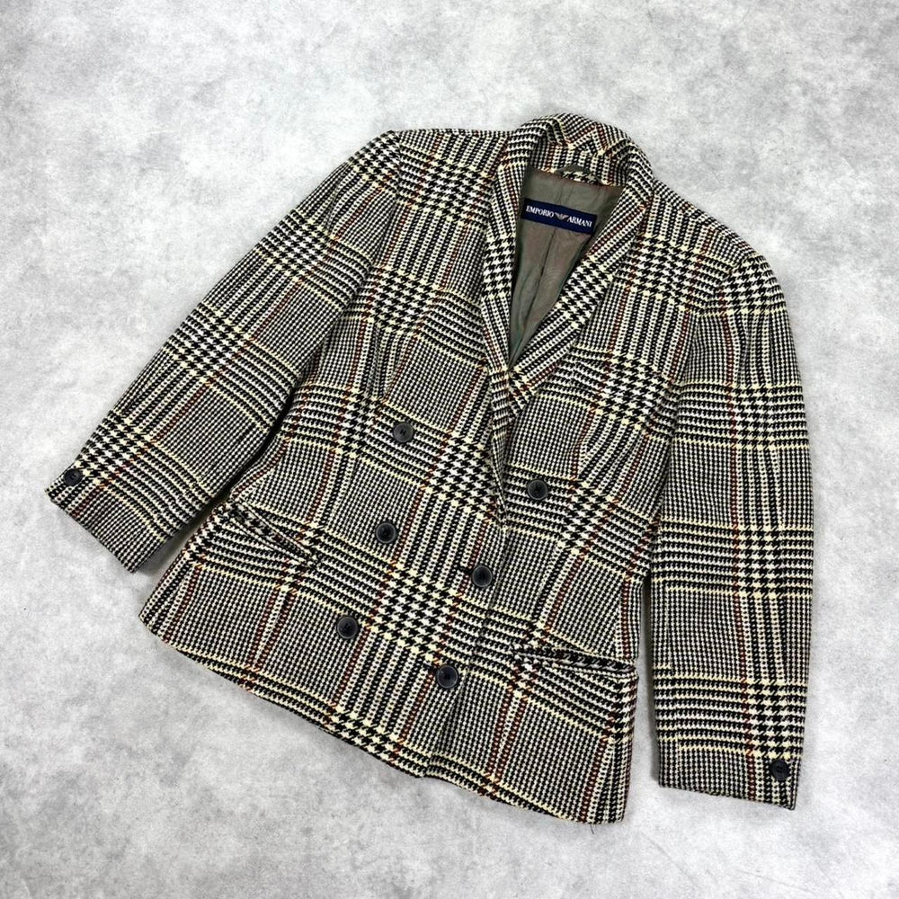 Vintage Emporio Armani check blazer