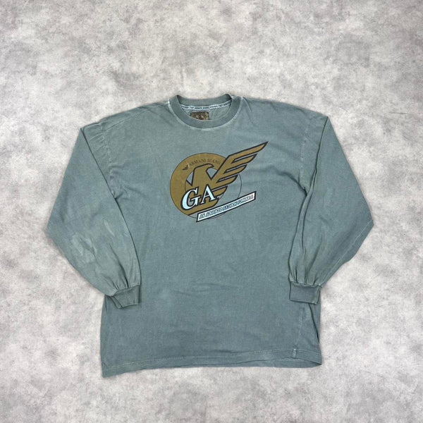 Vintage 90s Armani eagle print jumper