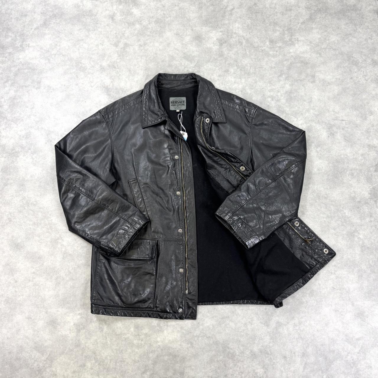 Versace leather jacket