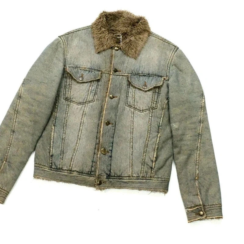 Roberto Cavalli Sherpa Denim Jacket