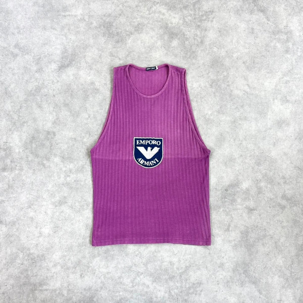 Vintage 80s Armani logo vest