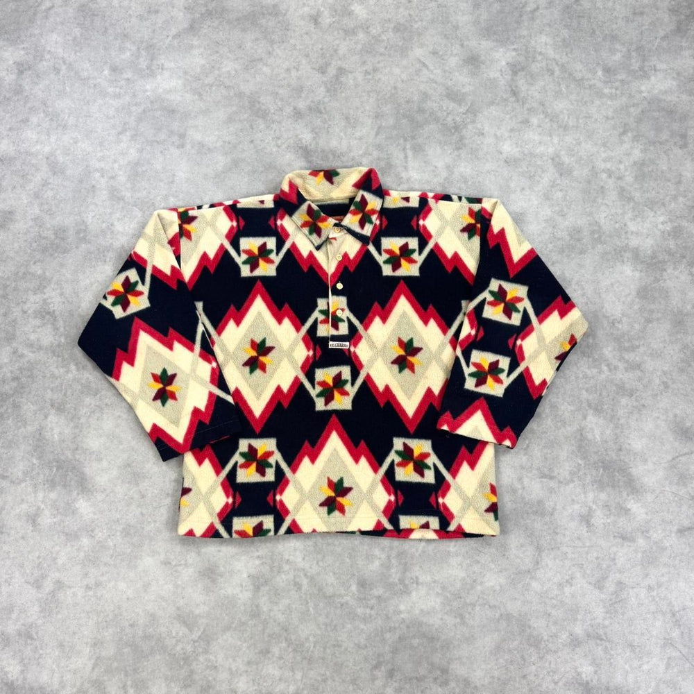 Vintage print fleece