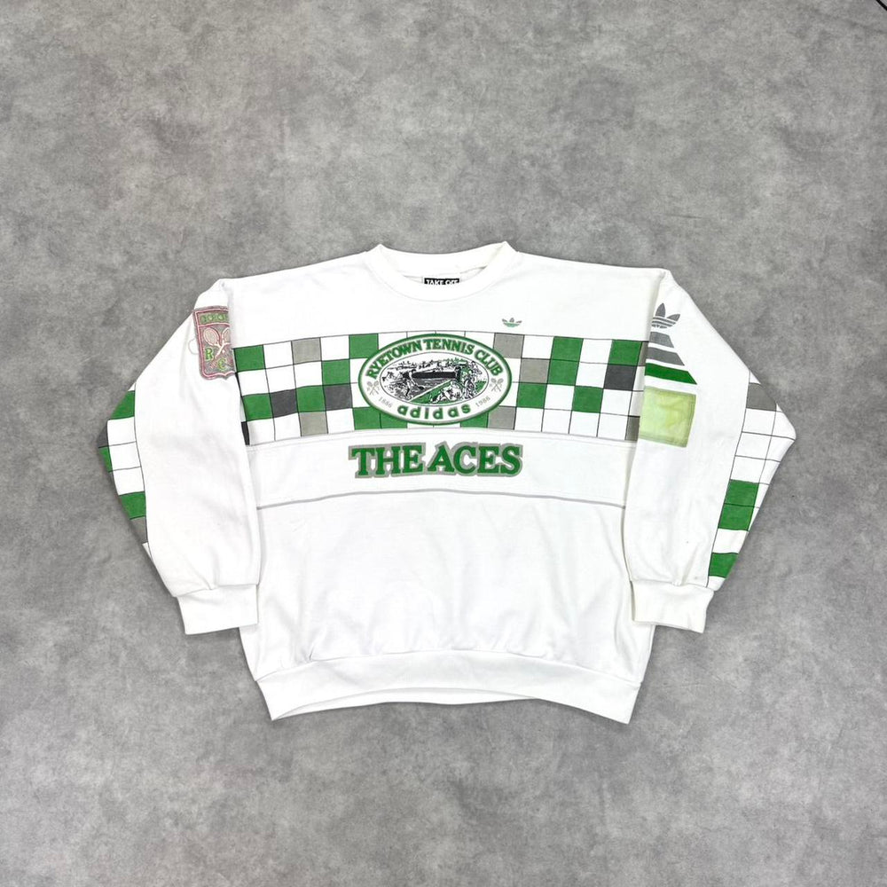 Vintage 80s adidas print jumper