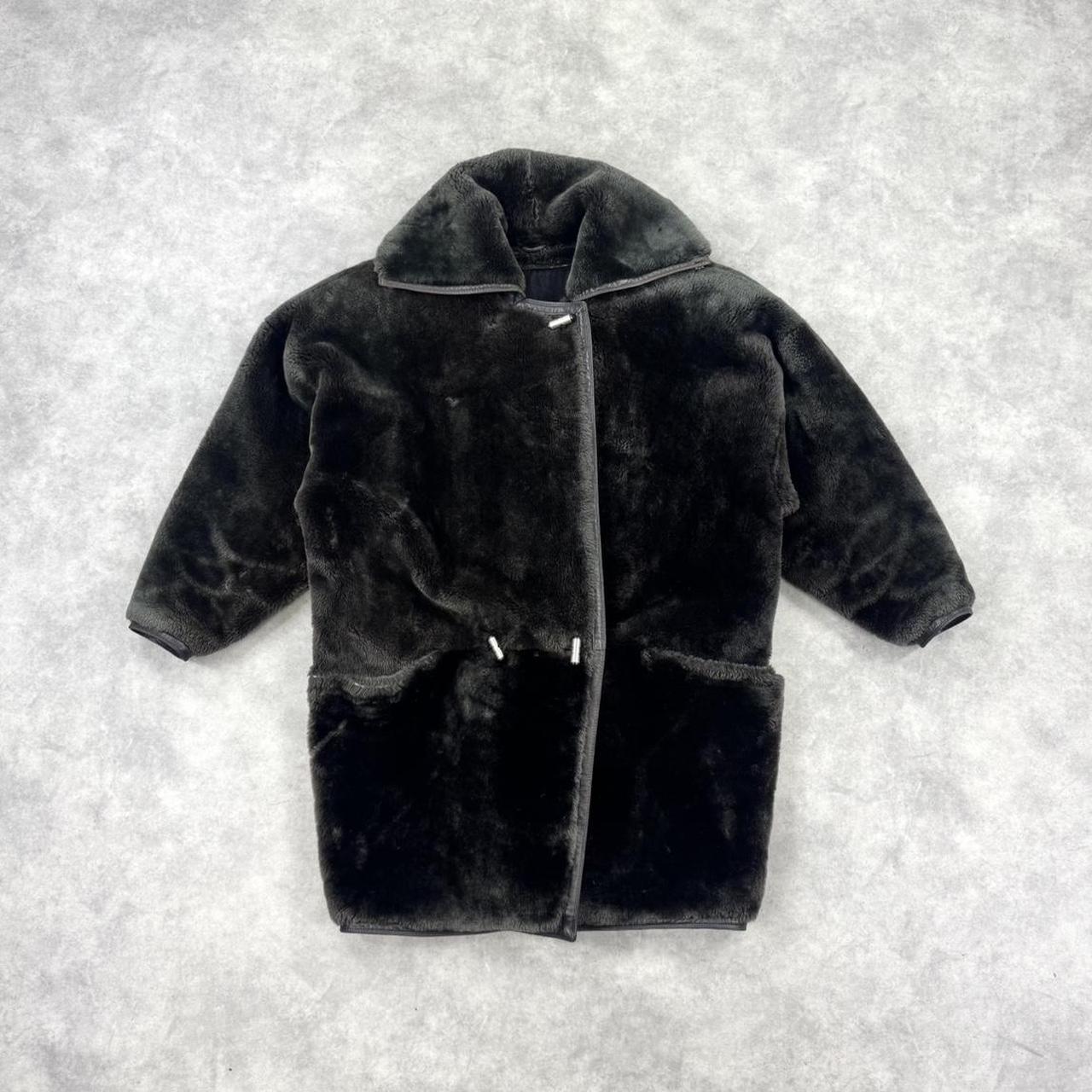 Vintage 80s Gianni Versace teddy bear fur coat