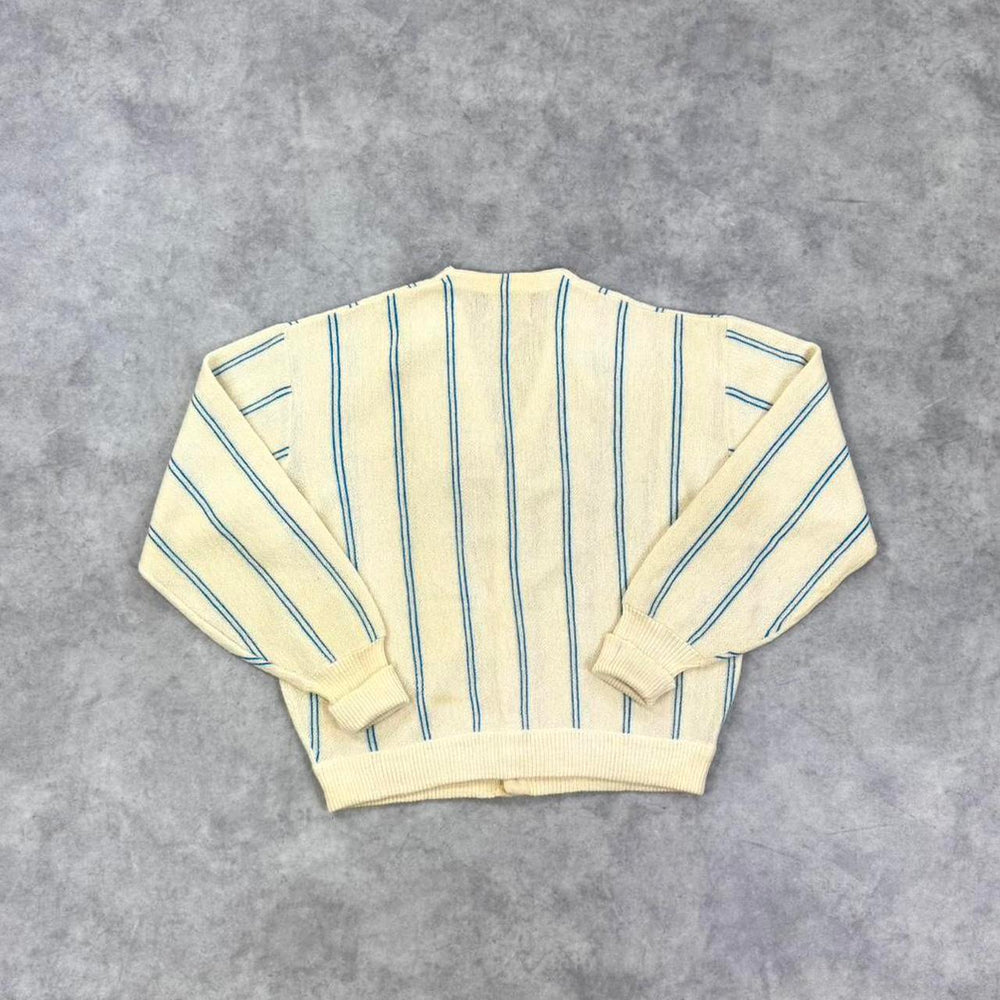 Vintage striped knit cardigan