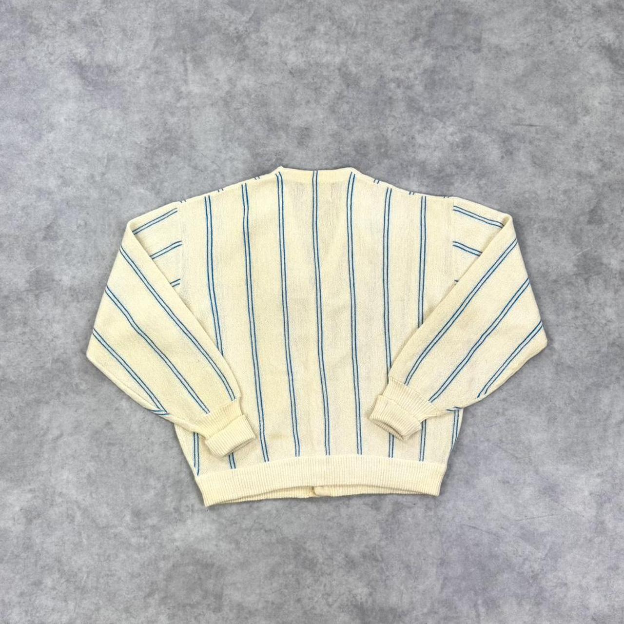Vintage striped knit cardigan