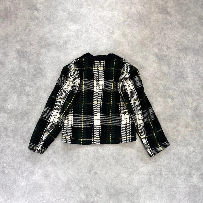 Byblos check wool blazer