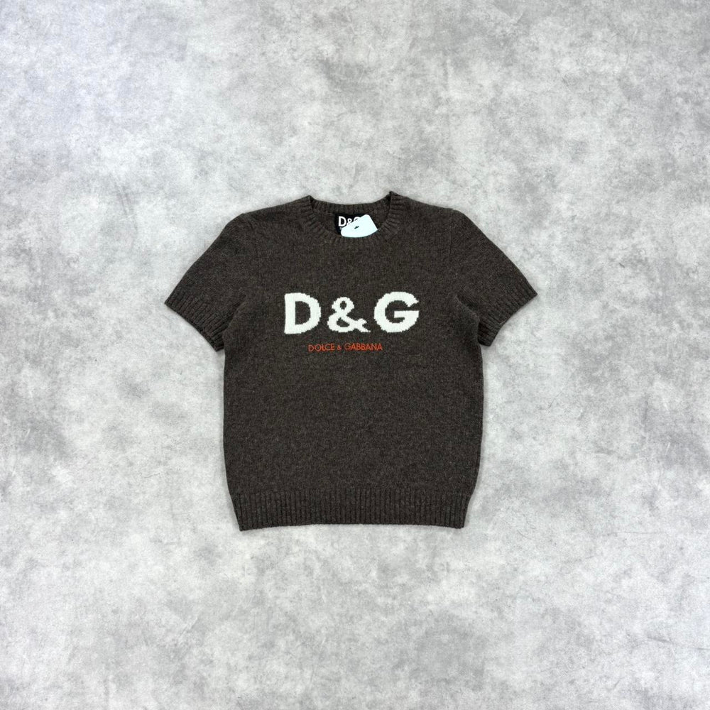 Vintage Dolce & Gabbana spell out knit