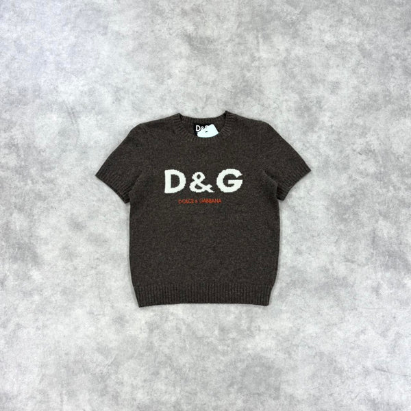 Vintage Dolce & Gabbana spell out knit