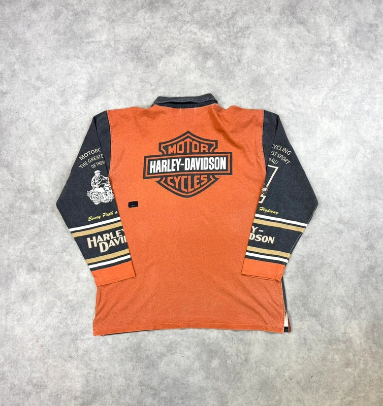 Vintage Harley Davidson print top