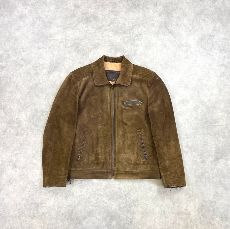 Vintage leather suede jacket