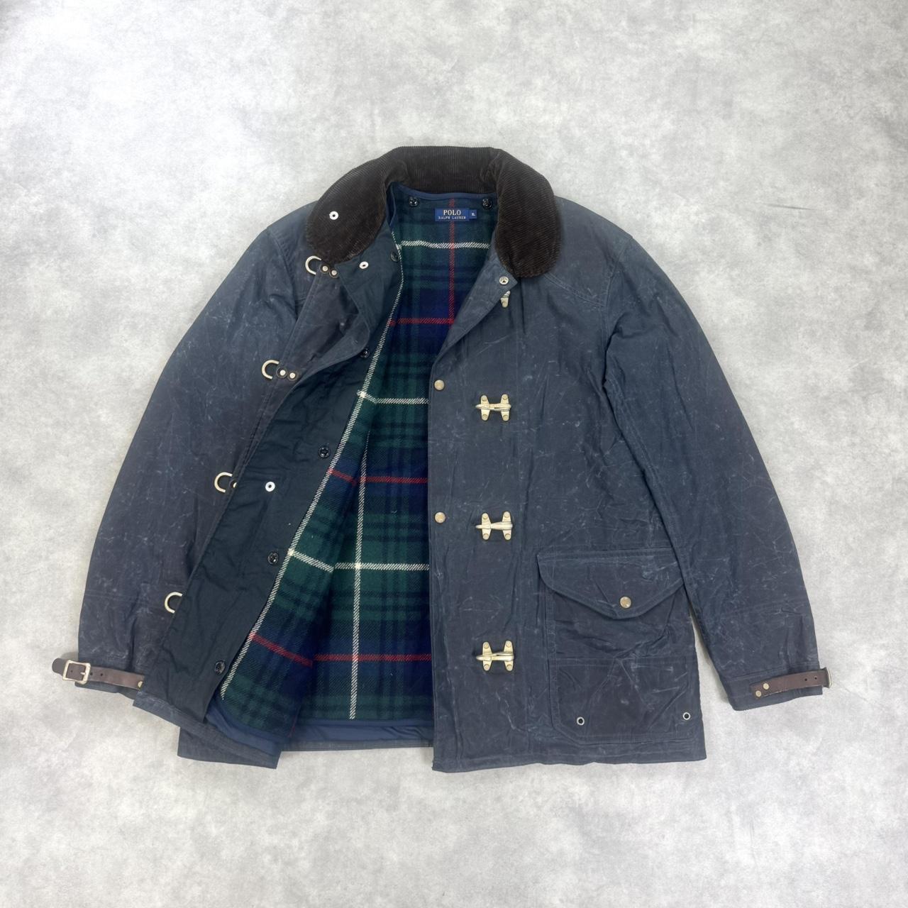 Polo Ralph Lauren wax cotton fireman’s clip jacket