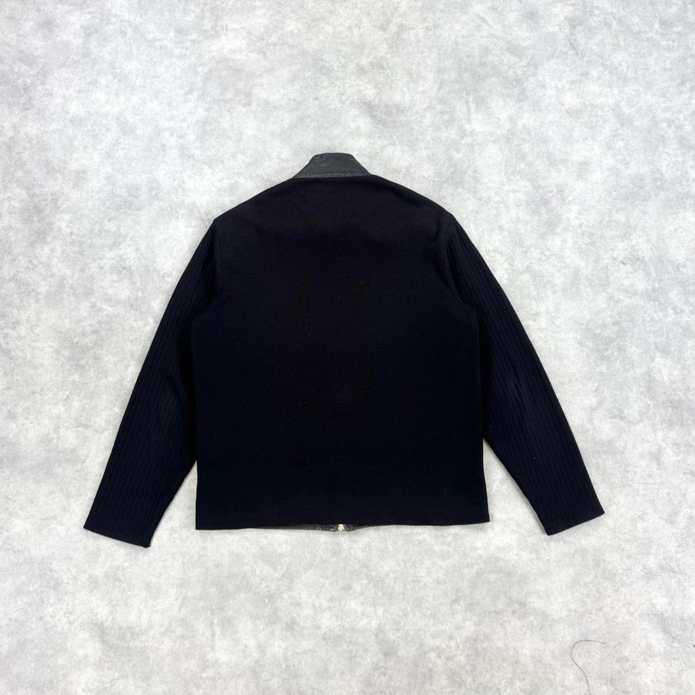 Vintage leather panel jacket