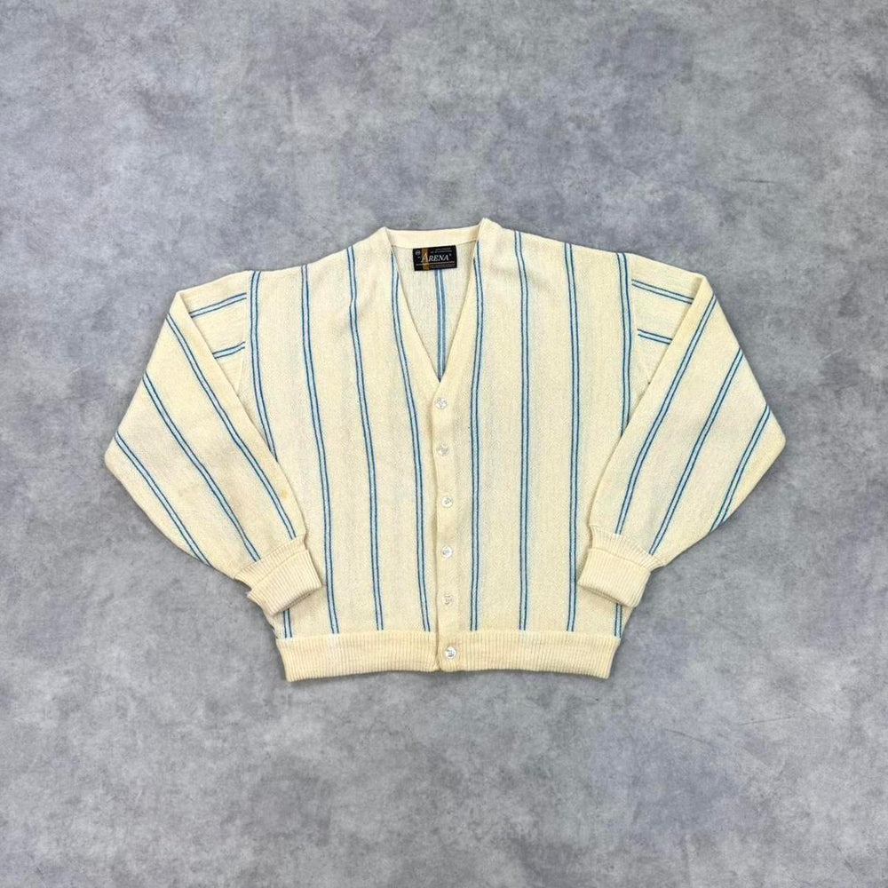 Vintage striped knit cardigan